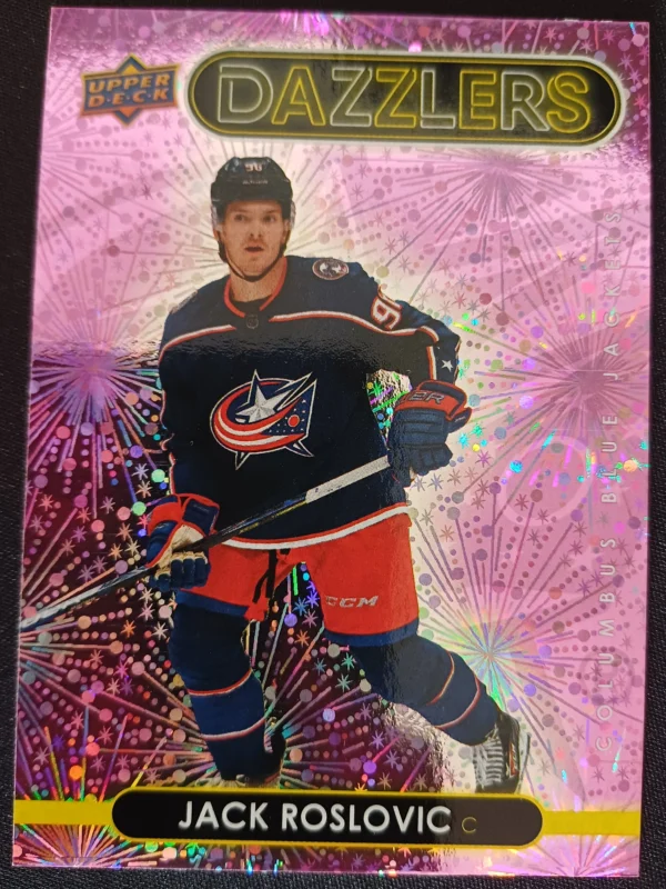 2021/2022 Upper Deck Series 2 Dazzlers Pink DZ-64 Jack Roslovic Inzert | Paralel