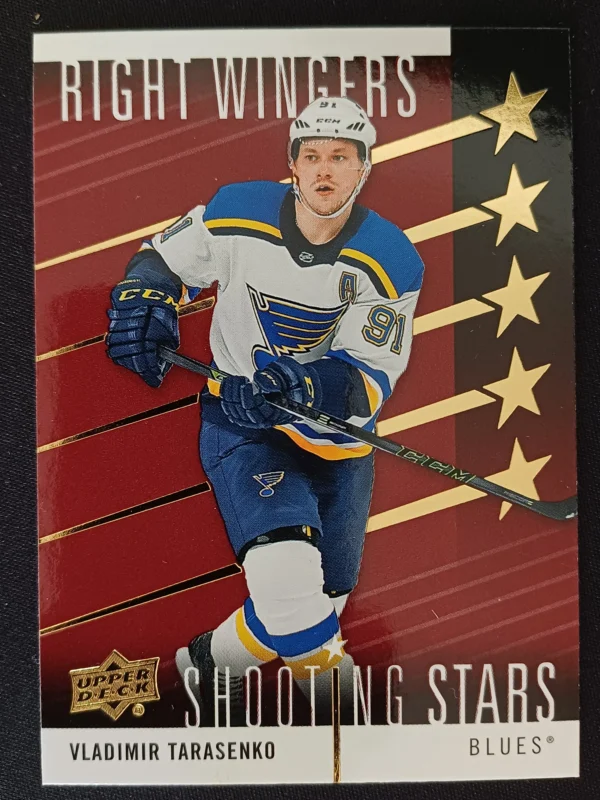 2019/2020 Upper Deck Series 1 Shooting Stars Right Wingers Red SSR-2 Vladimir Tarasenko Inzert | Paralel