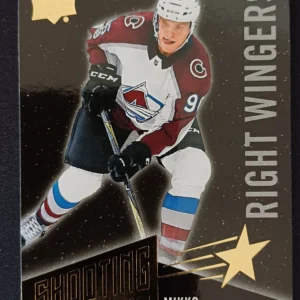 2018/2019 Upper Deck Series 1 Shooting Stars Right Wingers Black SSR-5 Mikko Rantanen Inzert | Paralel