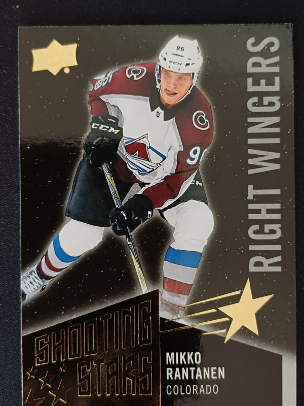 2018/2019 Upper Deck Series 1 Shooting Stars Right Wingers Black SSR-5 Mikko Rantanen Inzert | Paralel