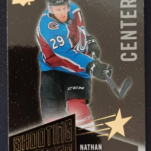 2018/2019 Upper Deck Series 1 Shooting Stars Centers Black SSC-9 Nathan MacKinnon Inzert | Paralel