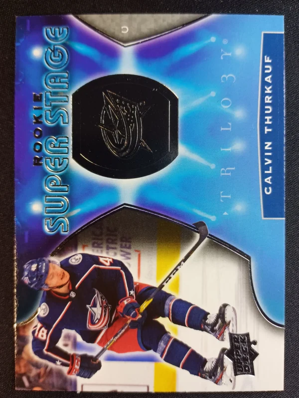 2020/2021 Upper Deck Trilogy Rookie Super Stage Silver Foil RSS-4 Calvin Thurkauf Inzert