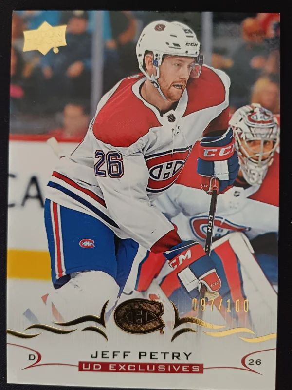 2018/2019 Upper Deck Series 1 Base Exclusives 95 Jeff Petry Paralel 097/100