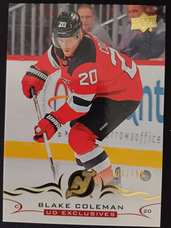 2018/2019 Upper Deck Series 2 Base Exclusives 360 Blake Coleman Paralel 002/100