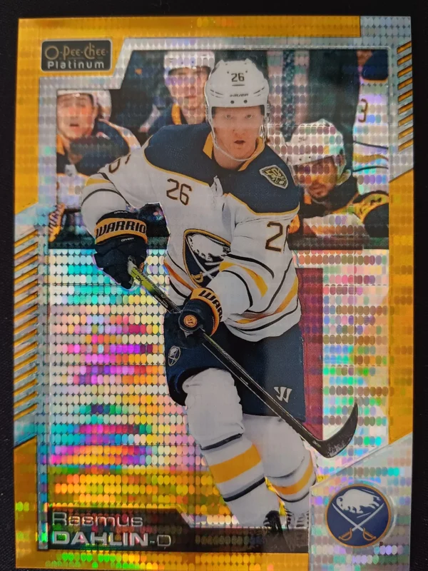 2020/2021 Upper Deck OPC Platinum Seismic Gold 28 Rasmus Dahlin Paralel 23/50