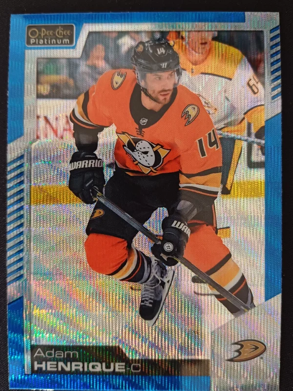 2020/2021 Upper Deck OPC Platinum Blue Surge 81 Adam Henrique Paralel