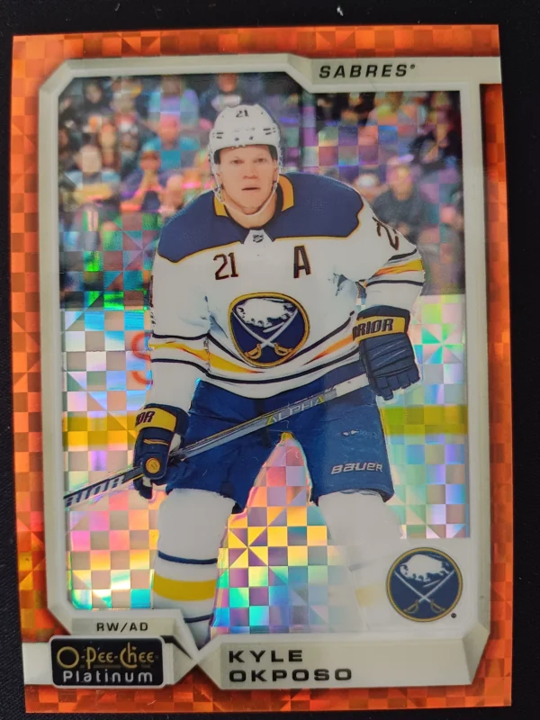2018/2019 Upper Deck OPC Platinum Orange Checkers 122 Kyle Okposo Paralel 22/25