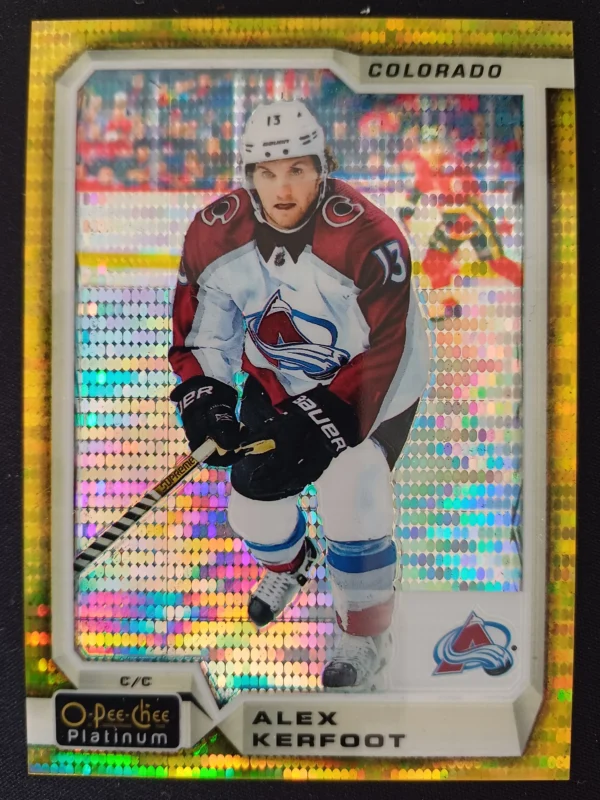2018/2019 Upper Deck OPC Platinum Seismic Gold 43 Alex Kerfoot Paralel 20/50