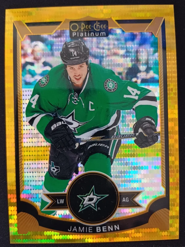 2015/2016 Upper Deck OPC Platinum Seismic Gold 45 Jamie Benn Paralel 17/50