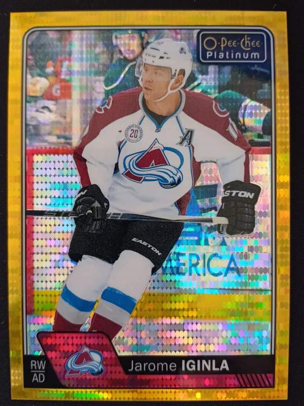 2016/2017 Upper Deck OPC Platinum Seismic Gold 31 Jarome Iginla Paralel 23/50