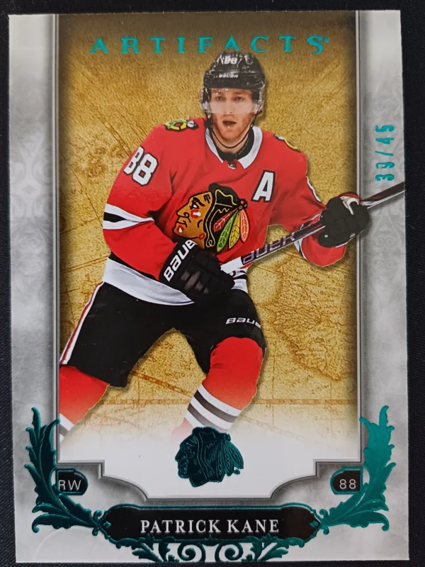 2018/2019 Upper Deck Artifacts Aqua 119 Patrick Kane Paralel 39/45