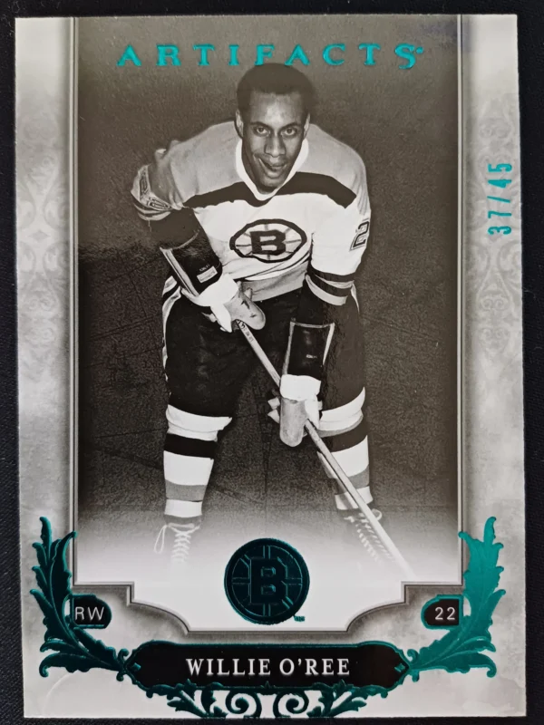 2018/2019 Upper Deck Artifacts Aqua 132 Willie o‘Ree Paralel 37/45