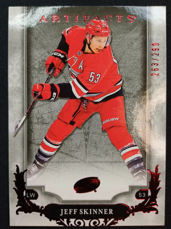 2018/2019 Upper Deck Artifacts Ruby 70 Jeff Skinner Paralel 263/299