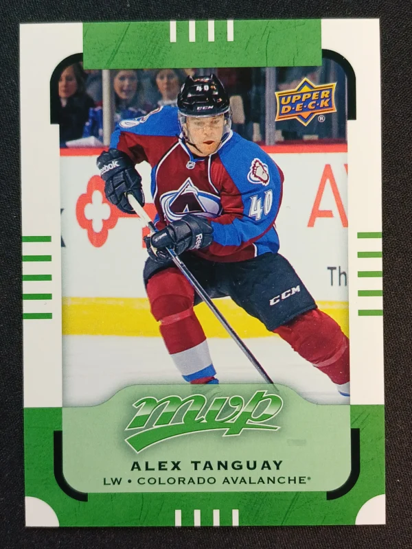 2015/2016 Upper Deck MVP Green 64 Alex Tanguay Paralel