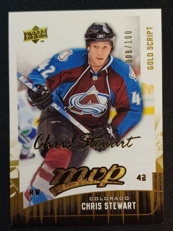 2009/2010 Upper Deck MVP Gold Script 224 Chris Stewart Paralel 008/100
