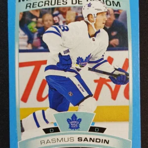 2019/2020 Upper Deck O-Pee-Chee Blue Border Marquee Rookie 643 Rasmus Sandin Paralel
