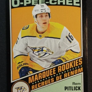 2019/2020 Upper Deck O-Pee-Chee Retro Black Border Marquee Rookie 538 Rem Pitlick Paralel 095/100