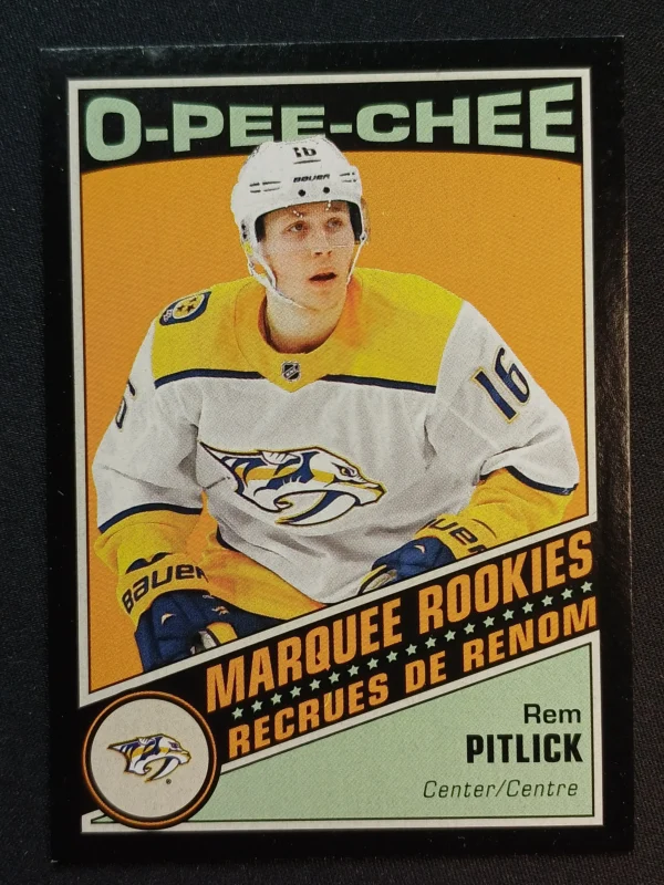 2019/2020 Upper Deck O-Pee-Chee Retro Black Border Marquee Rookie 538 Rem Pitlick Paralel 095/100
