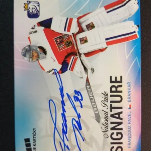 2018/2019 Moje Kartičky Národní Tým National Pride Signature AUTO NPS-FP Pavel Francouz Inzert 13/30