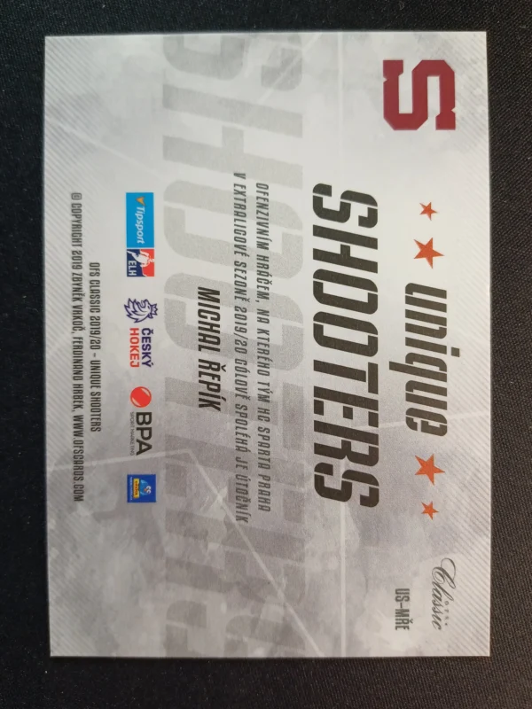 2019/2020 OFS OFS Classic Unique Shooters US-MŘE Michal Řepík Inzert - Image 2
