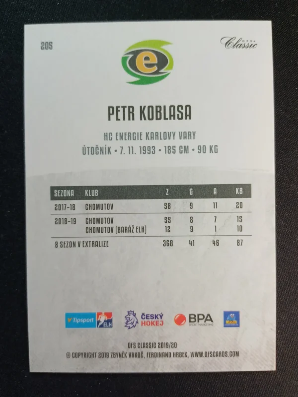 2019/2020 OFS OFS Classic Silver 205 Petr Koblasa Paralel - Image 2