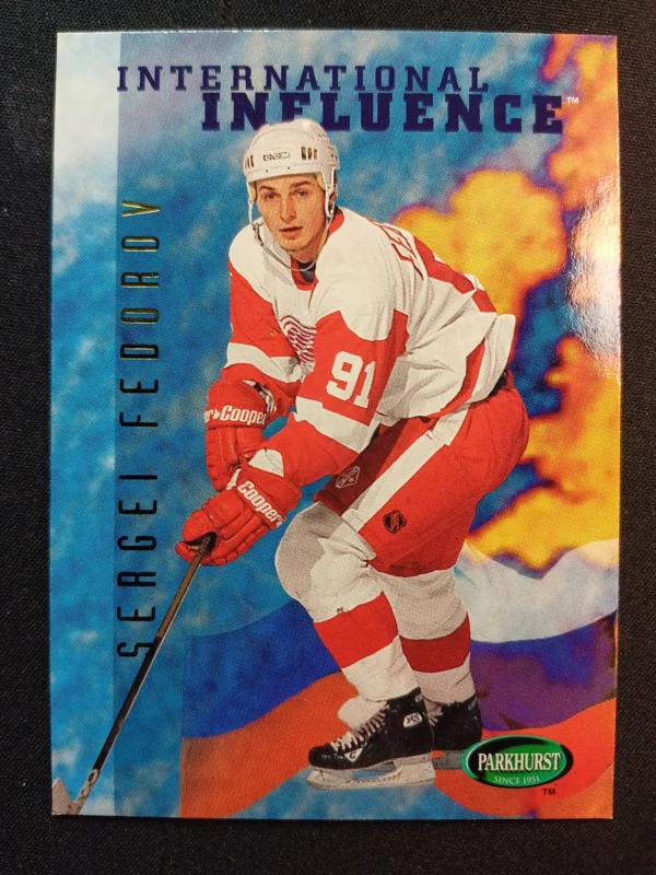 1995/1996 Parkhurst International International Influence 238 Sergei Fedorov Inzert