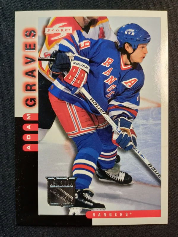 1997/1998 Pinnacle Score team set New York Rangers Base 04 of 20 Adam Graves
