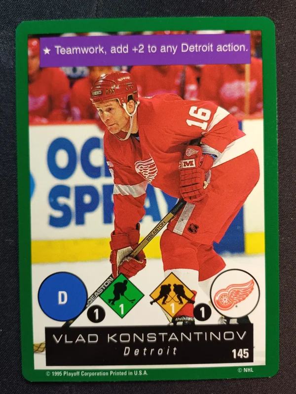 1995/1996 Playoff One on One Base 145 Vladimir Konstantinov