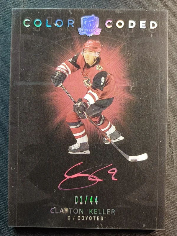 2017/2018 Upper Deck The Cup Color Coded CC-CK Clayton Keller AUTO 01/44
