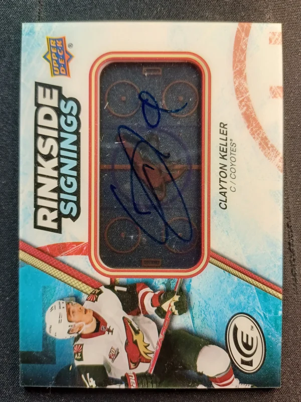 2017/2018 Upper Deck ICE Rinkside Signings RS-CK Clayton Keller AUTO