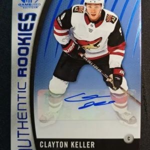 2017/2018 Upper Deck SPGU Authentic Rookies Blue 100 Clayton Keller AUTO