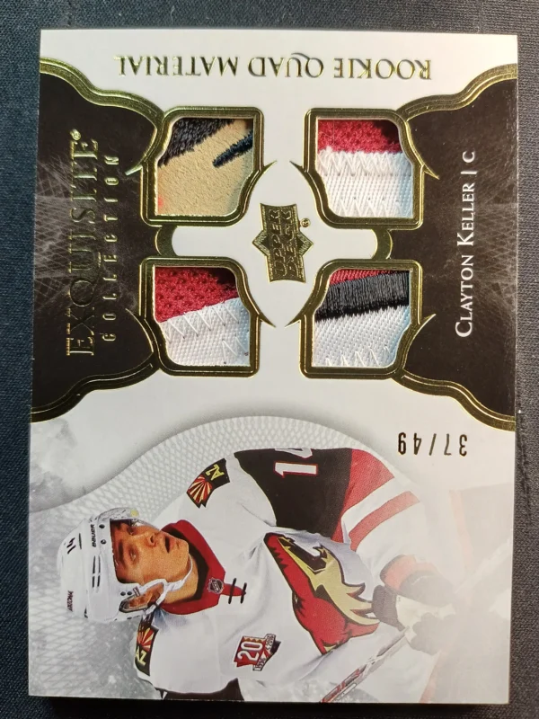 2017/2018 Upper Deck Exquisite Collection Rookie Quad Materials RQ-CK Clayton Keller Patch 37/49