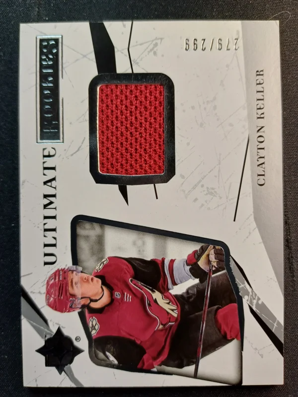 2017/2018 Upper Deck Ultimate Collection Ultimate Rookies 90 Clayton Keller Jersey 279/299