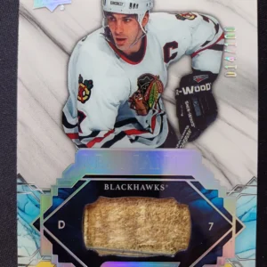 2019/2020 Upper Deck Engrained Remnants R-CC Chris Chelios Stick 014/100