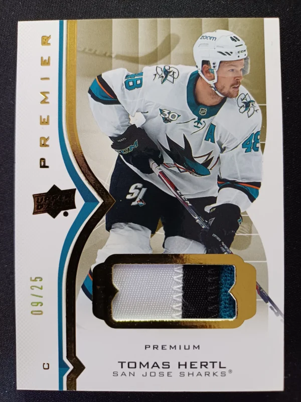 2020/2021 Upper Deck Premier Rookie Materials 32 Tomas Hertl Patch 09/25
