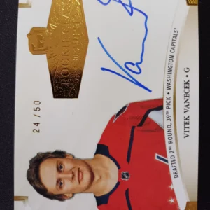 2020/2021 Upper Deck The Cup Rookie Class of 2021 2021-VV Vitek Vanecek AUTO 24/50