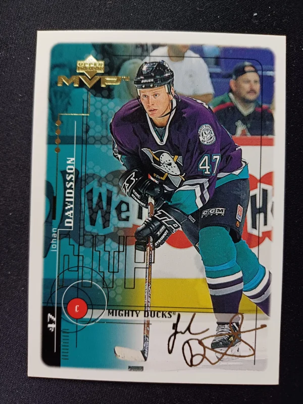 1998/1999 Upper Deck MVP Gold Script 4 Johan Davidsson Paralel 045/100