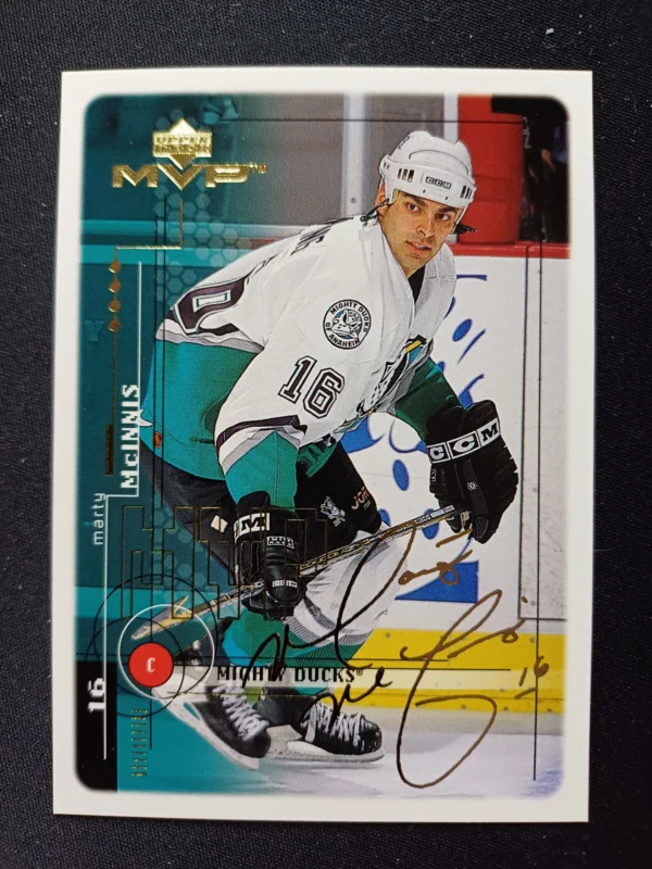 1998/1999 Upper Deck MVP Gold Script 7 Marty McInnis Paralel 005/100