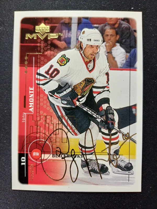 1998/1999 Upper Deck MVP Gold Script 45 Tony Amonte Paralel 021/100