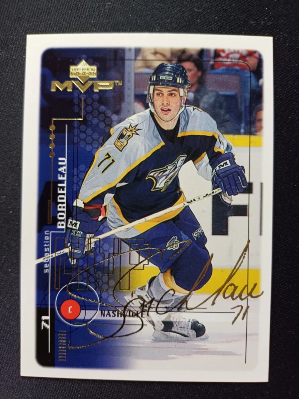 1998/1999 Upper Deck MVP Gold Script 115 Sebastien Bordeleau Paralel 016/100