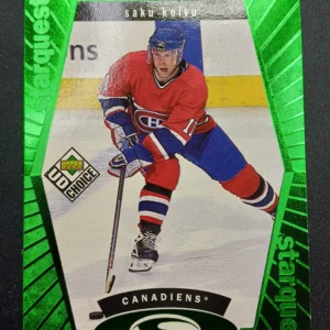 1998/1999 Upper Deck UD Choice Starquest Green SQ8 Saku Koivu Inzert | Paralel
