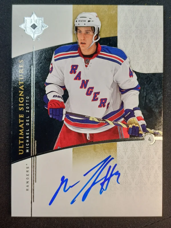 2009/2010 Upper Deck Ultimate Collection Ultimate Signatures AUTO US-DE Michael del Zotto AUTO
