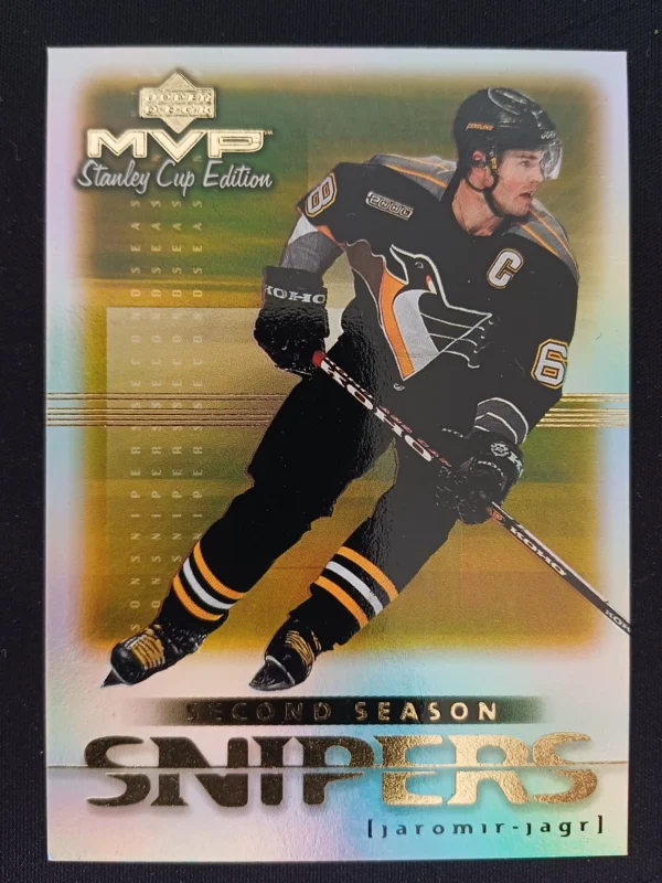 1999/2000 Upper Deck MVP Stanley Cup Edition Second Season Snipers SS10 Jaromir Jagr Inzert