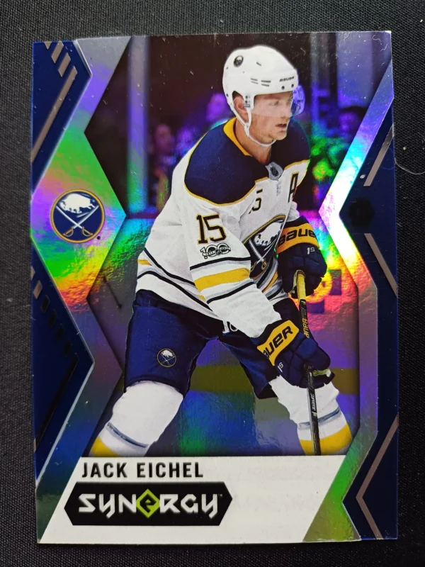 2017/2018 Upper Deck Synergy Blue 8 Jack Eichel Paralel