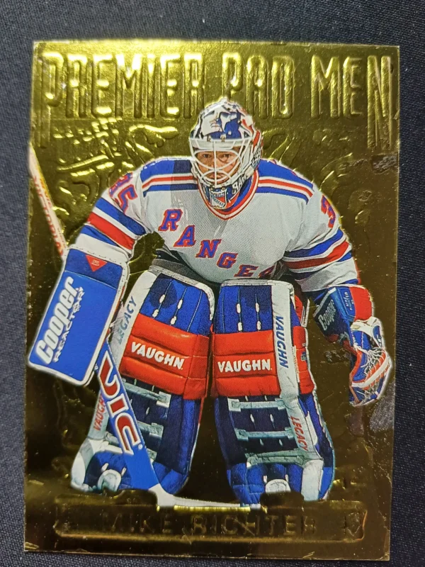 1994/1995 Fleer Ultra Pad Men Gold Medallion 05 of 06 Mike Richter Inzert