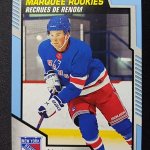 2020/2021 Upper Deck O-Pee-Chee Blue Border Marquee Rookie 650 Alexis Lafreniere Paralel