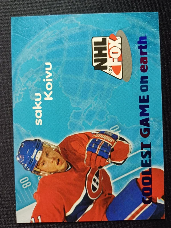 1996/1997 Fleer Skybox NHL on FOX 13 of 20 Saku Koivu Inzert