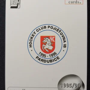 1995/1996 APS Cards HC Pojišťovna IB Pardubice Inzert