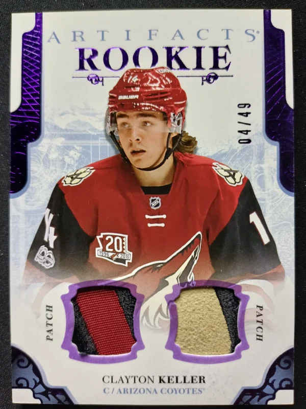 2017/2018 Upper Deck Artifacts Purple Materials 179 Clayton Keller Patch 04/49