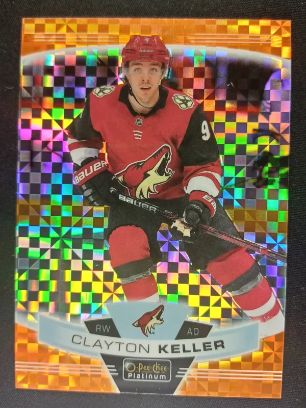 2019/2020 Upper Deck OPC Platinum Orange Checkers 127 Clayton Keller Paralel 22/25